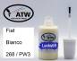 Preview: Fiat, Bianco, 268 / PW3: 20ml Lackstift, von ATW Autoteile West.